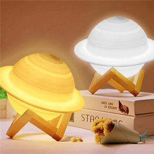 Color changing Saturn night light with remote control