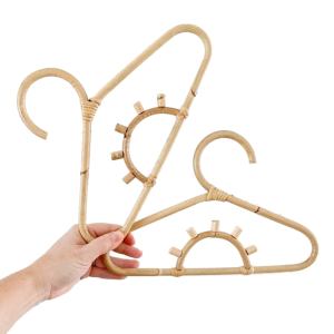 Kid's rattan coat hanger