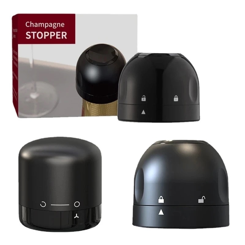 Silicone seal wine stopper & Champagne bottle stopper set - Image 13