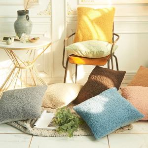 Soft fleecy cushion cover