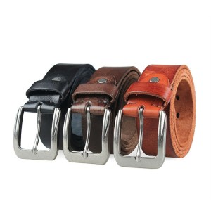 Genuine leather belt for men