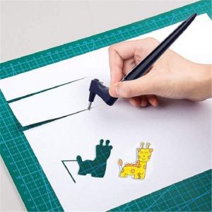 DIY art cutting tool with engraving plate (optional)