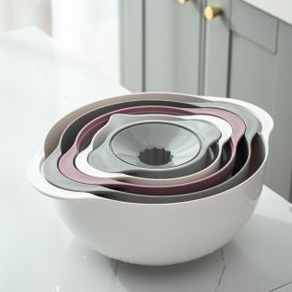 Multifunctional 5 piece kitchen bowls set