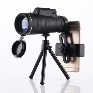 40X60 monocular telescope with phone holder and tripod (optional)