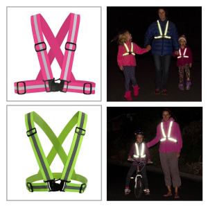 Reflective belt vest harness