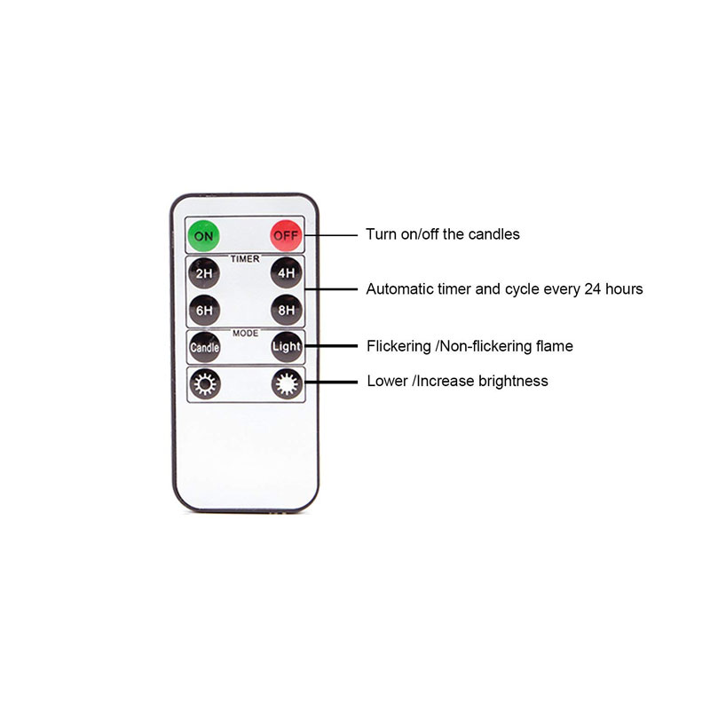 Flameless LED taper candles set with remote - Image 19