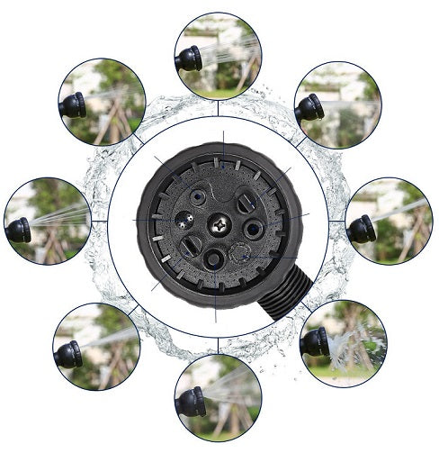 Triple retractable rubber garden hose - Image 10