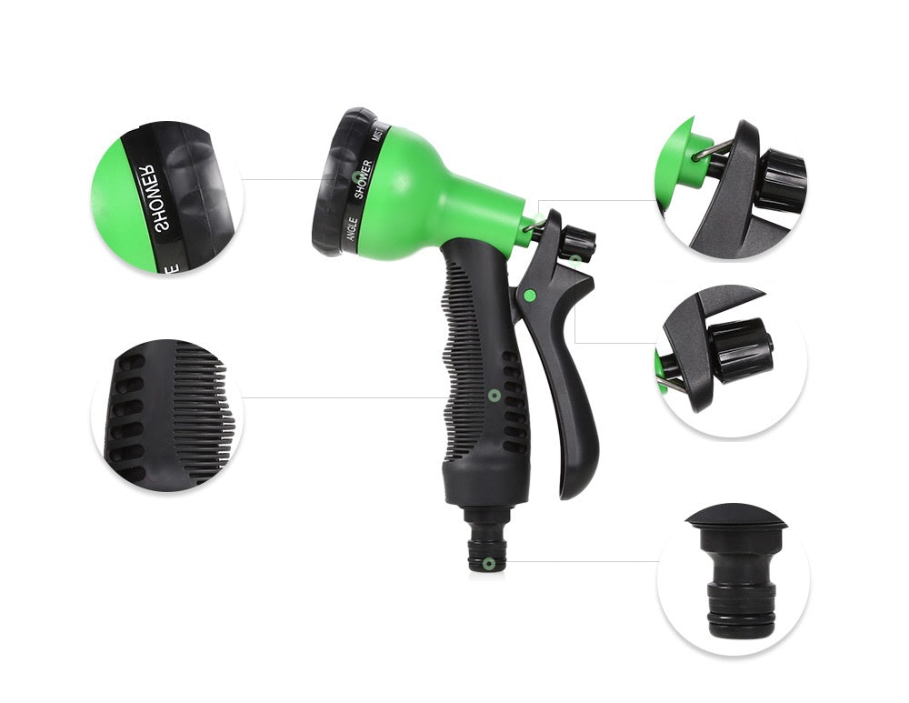 Triple retractable rubber garden hose - Image 8