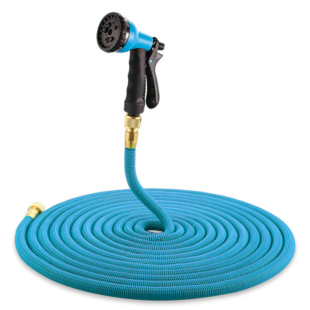 Triple retractable rubber garden hose - Image 2