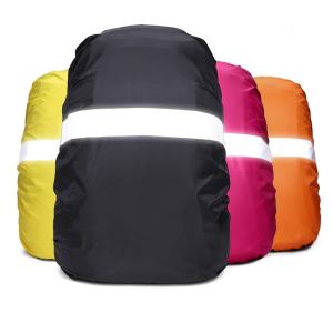 Reflective backpack rain cover