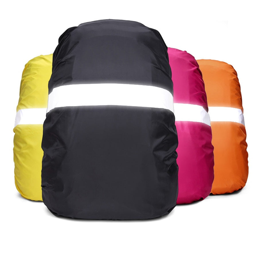 Reflective backpack rain cover