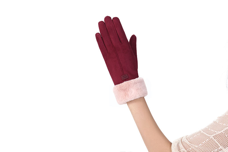Touch screen faux suede gloves - Image 9