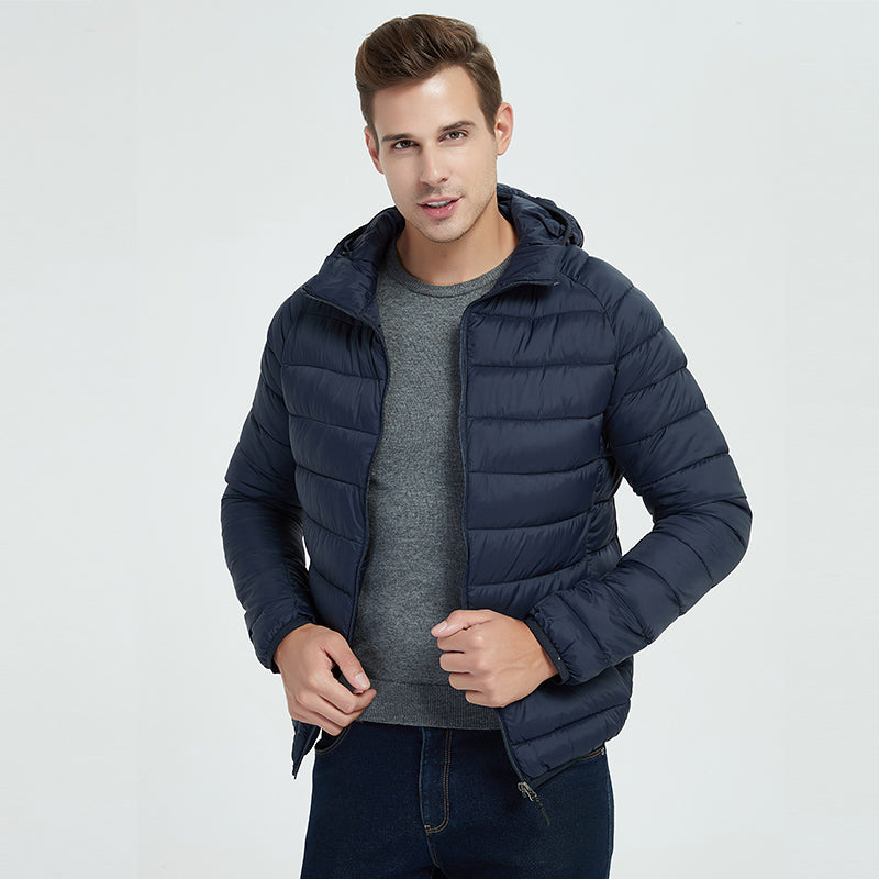 Ultra-thin lightweight jacket for men in Black - Image 7