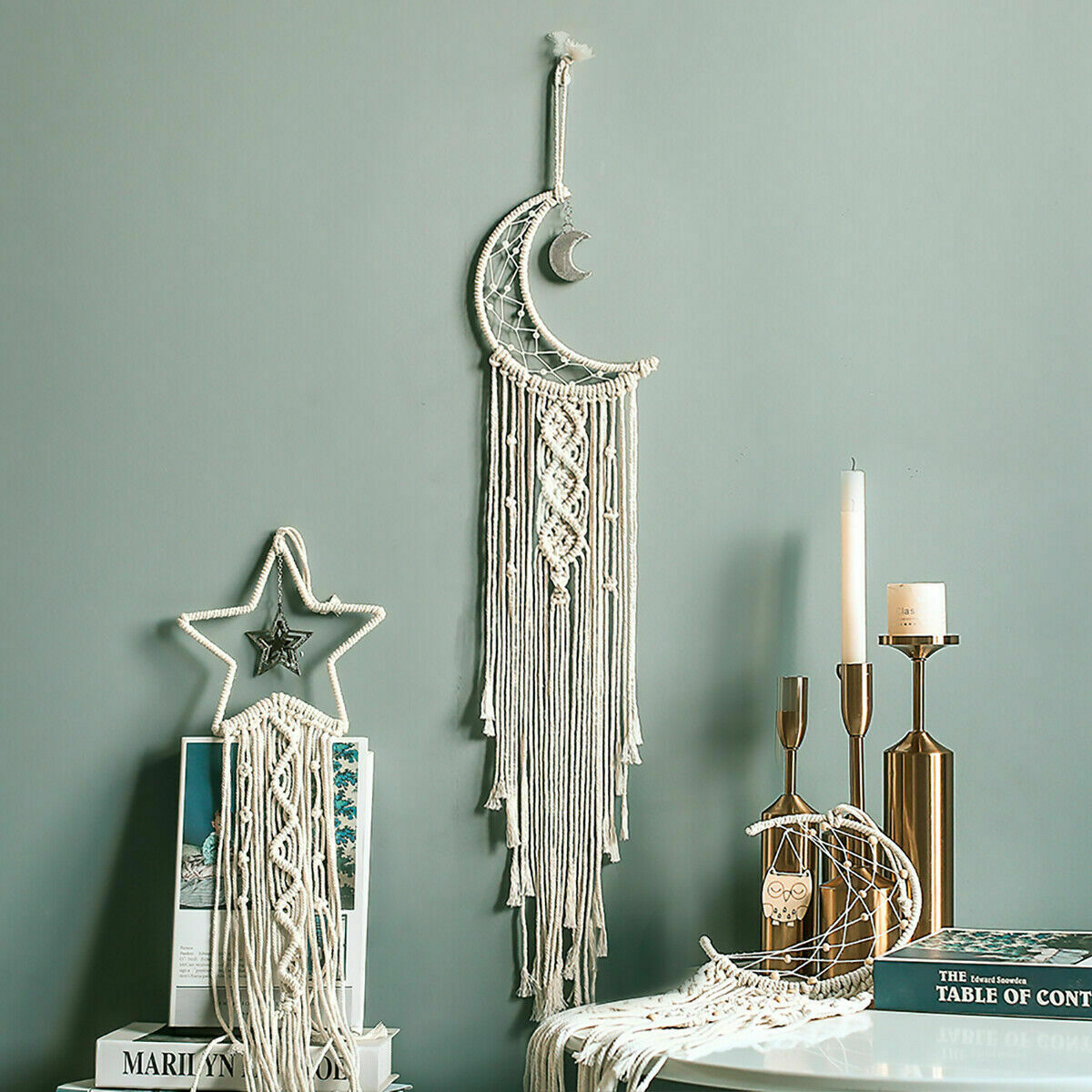 Boho style wall hanging dream catcher