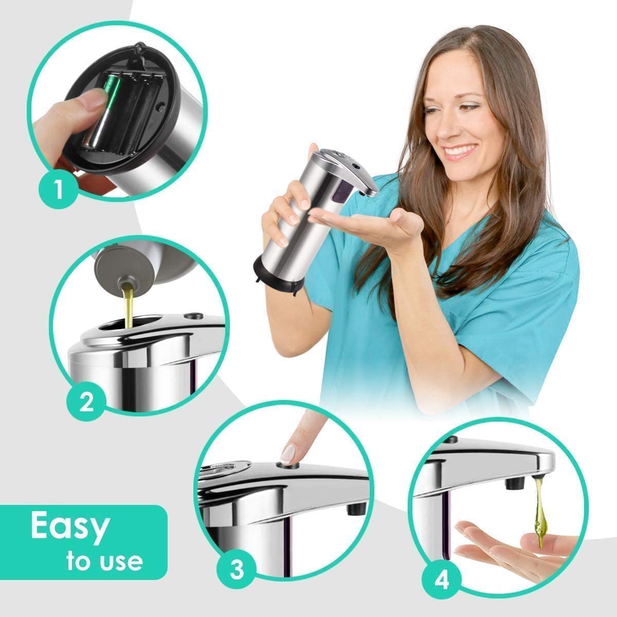 250ml automatic soap dispenser - Image 7