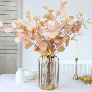 Artificial colorfull Eucalyptus leaves set