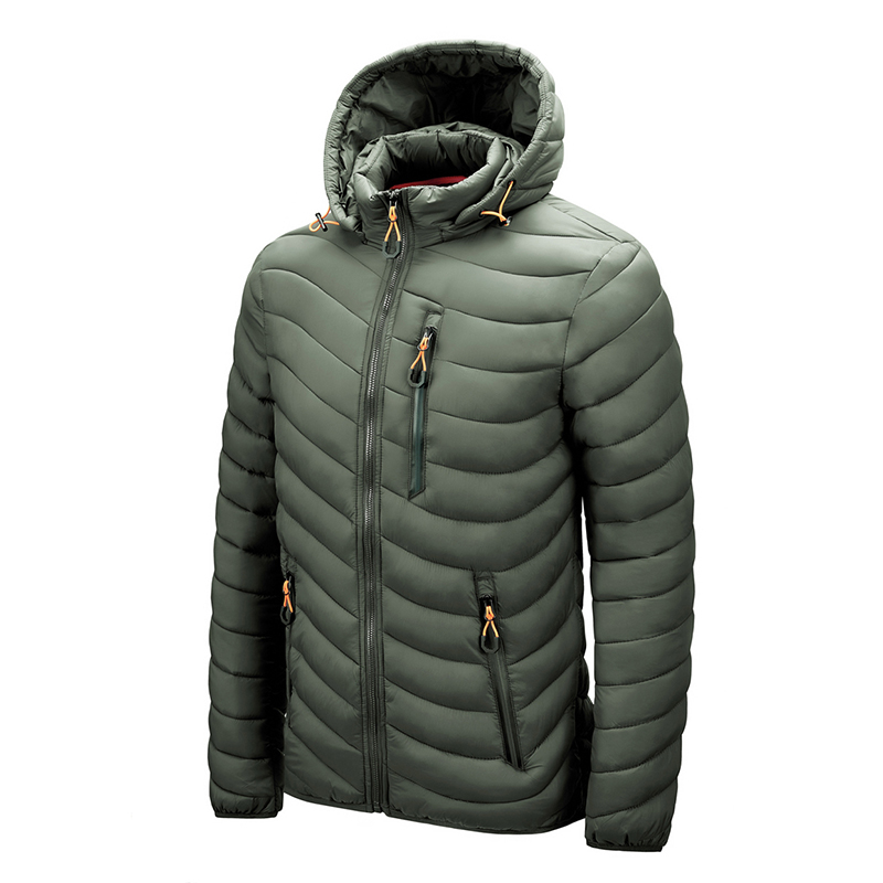 Lightweight men's zipper jacket with hood - Image 18