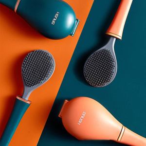 Wall-mounted silicone toilet brush