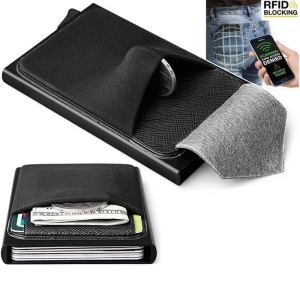 Automatic FRID blocking card holder