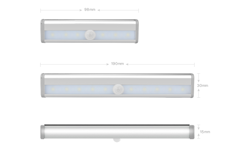 LED PIR motion sensor light - cool white - Image 8