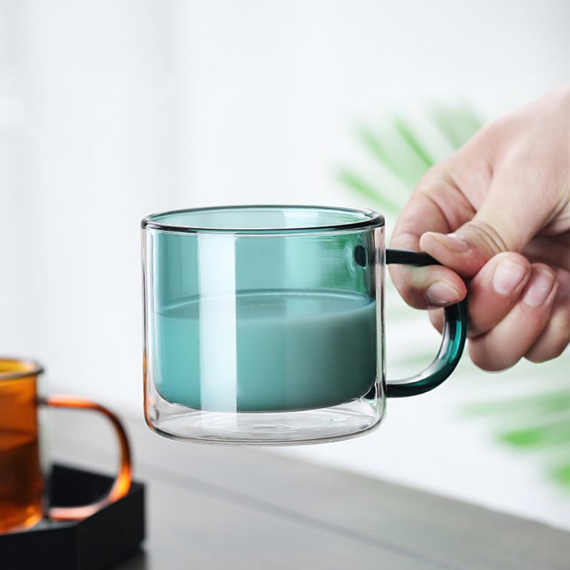 Multi purpose tea & coffee glass cup