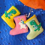 Funny cartoon print children's rain boots