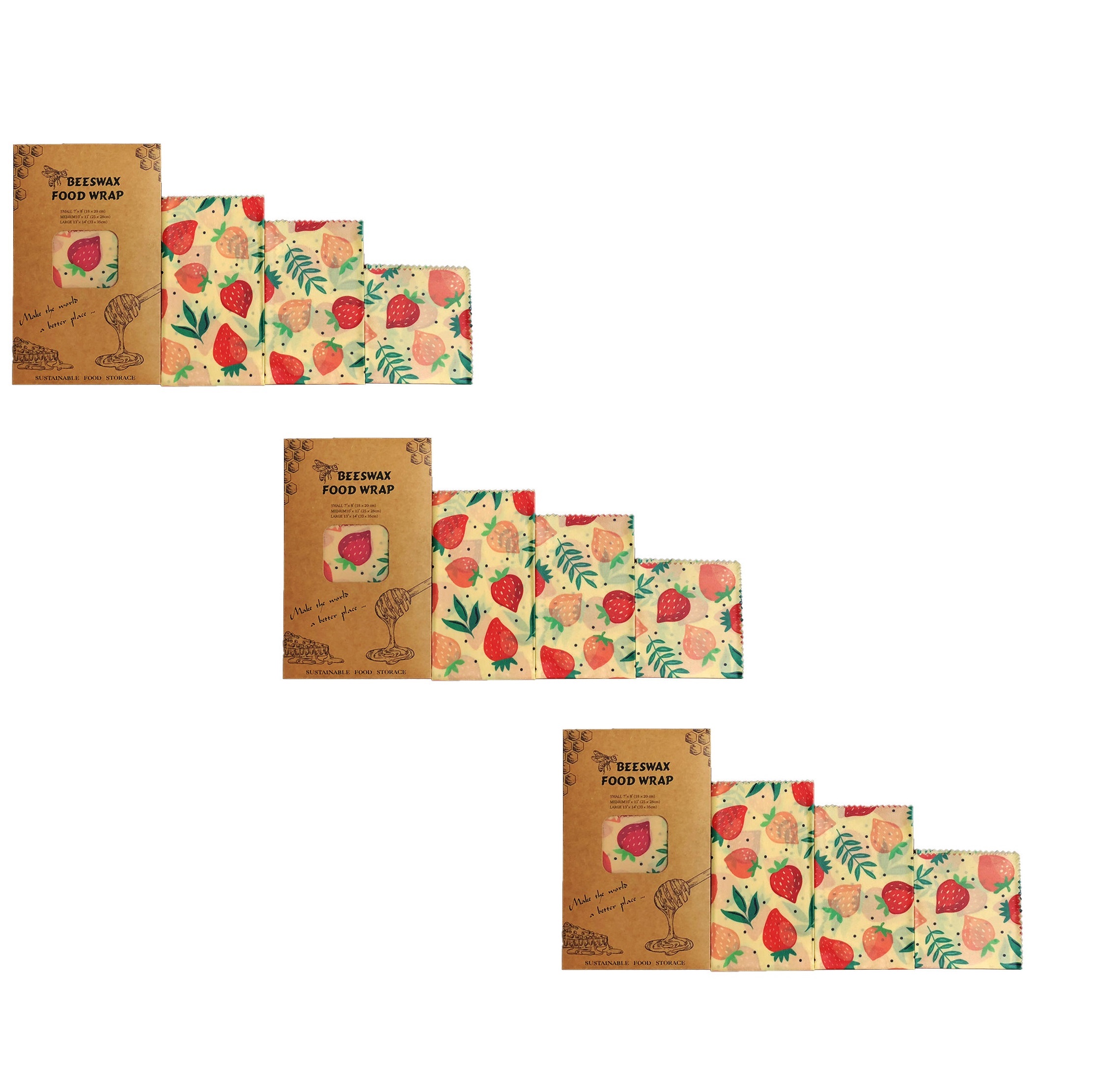 Reusable beeswax food wrap set - Image 15