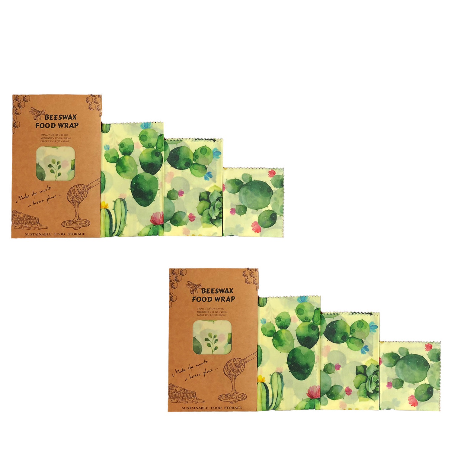 Reusable beeswax food wrap set - Image 16