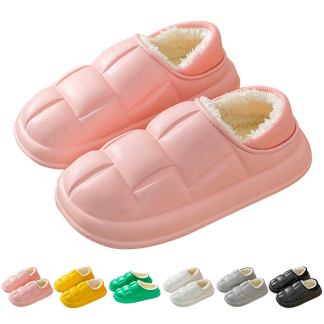 Water-resistant warm slippers
