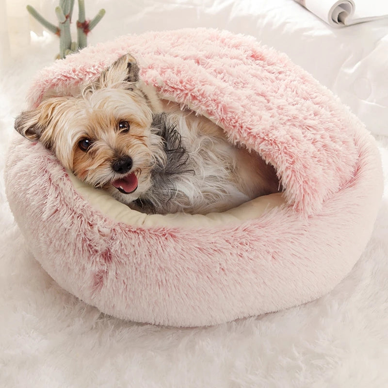 Semi-enclosed fluffy pet bed - Image 13