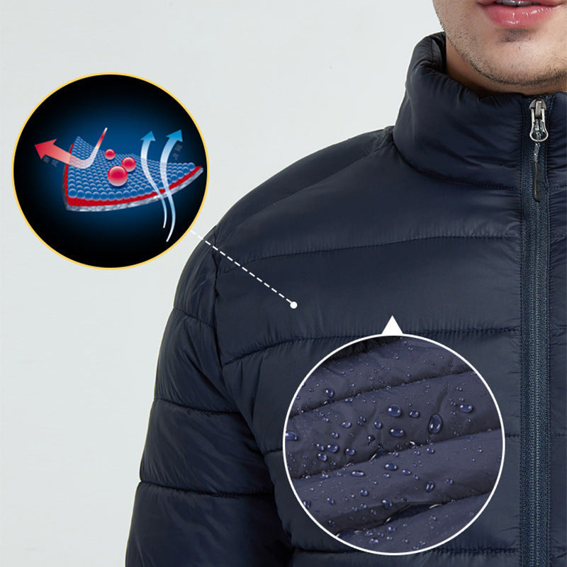 Ultra-thin lightweight jacket for men in Black - Image 10