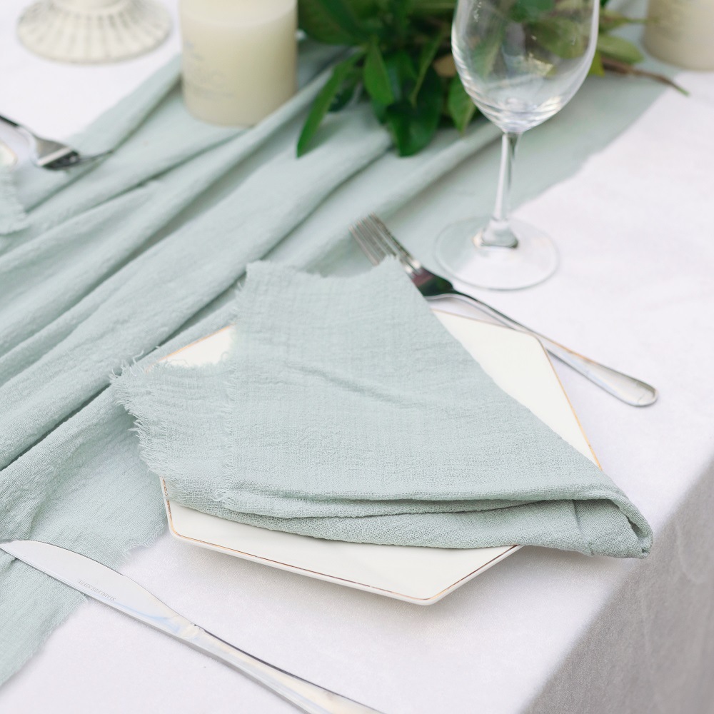 Rustic style cotton table napkins - 2pack - Image 26