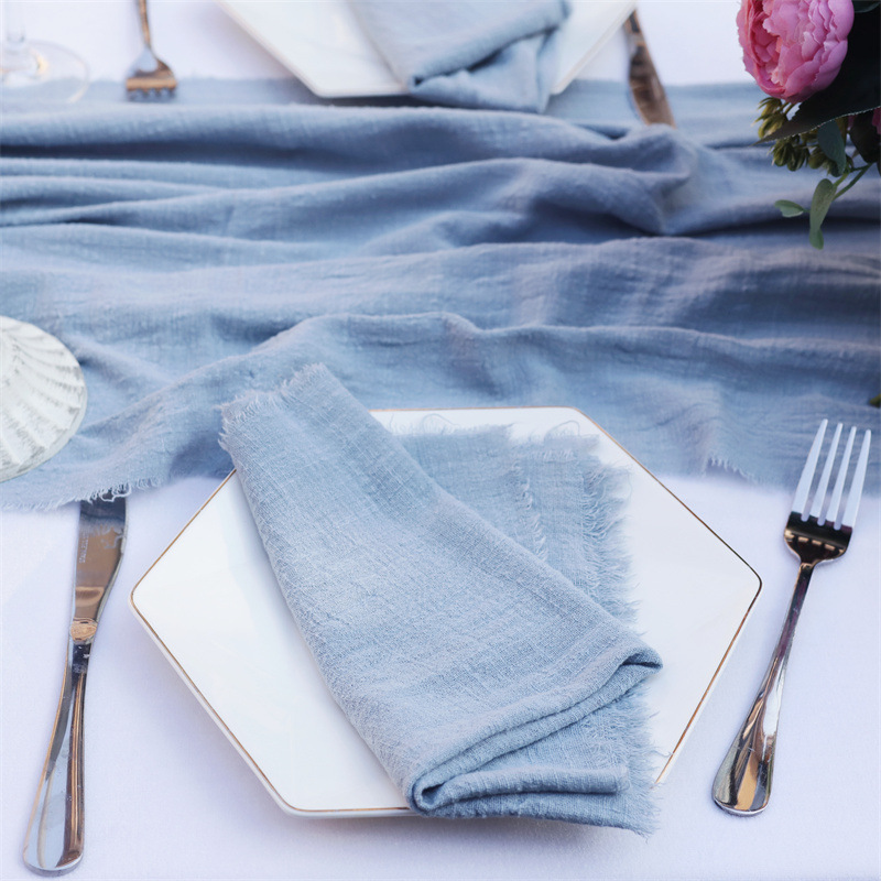 Rustic style cotton table napkins - 2pack - Image 28