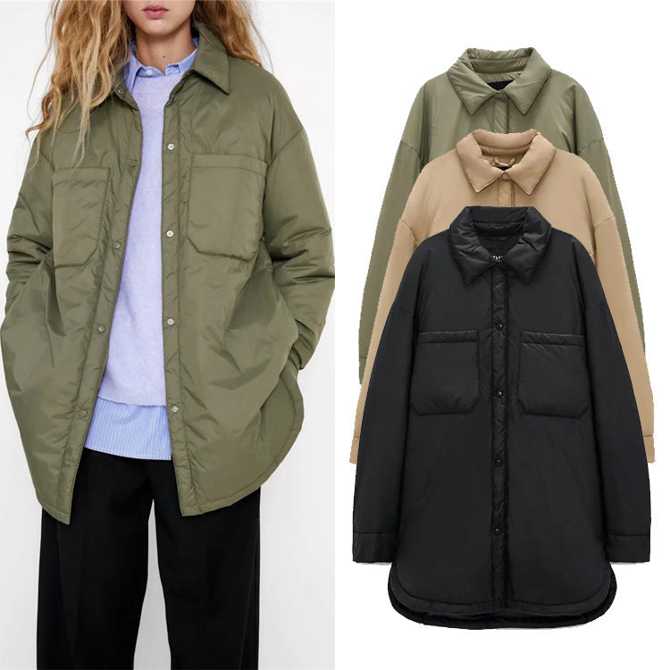 Shirt style jacket for women