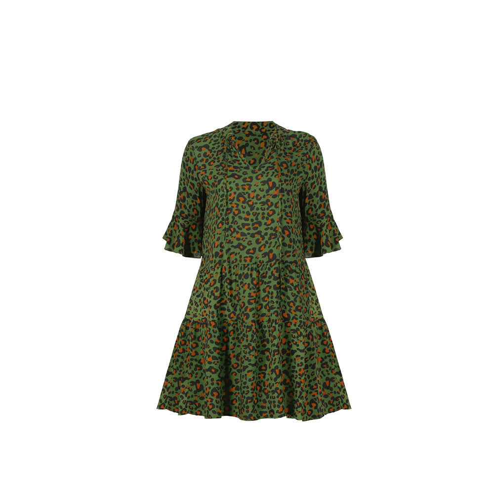 Flared sleeve loose summer dress - Image 24