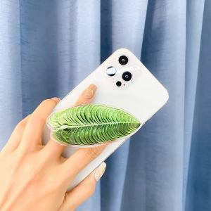 Leaf shaped smartphone hand holder