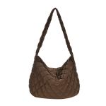 Large capacity quilted shoulder bag