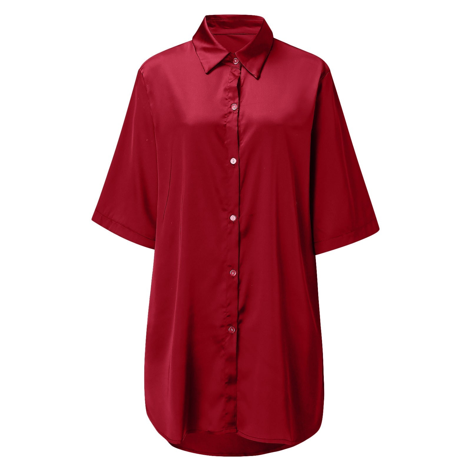 3/4 sleeve satin nightdress - Image 8