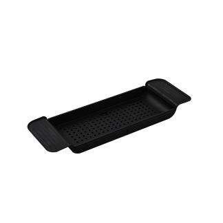 Extendable bathtub organizer rack
