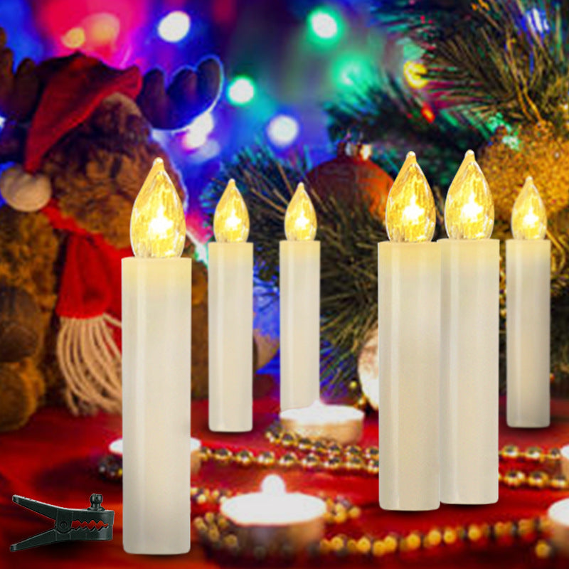LED tapper candles with clips & remote control set - Image 9