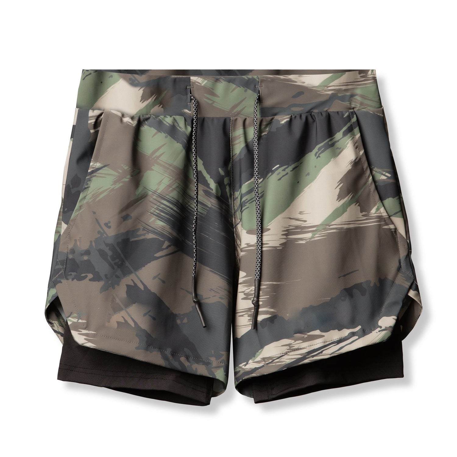 Double layer workout shorts with back pocket - Image 9