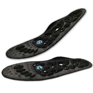 Magnetic acupressure massaging insoles