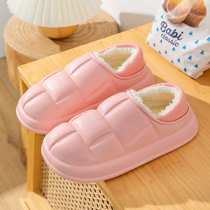 Water-resistant warm slippers