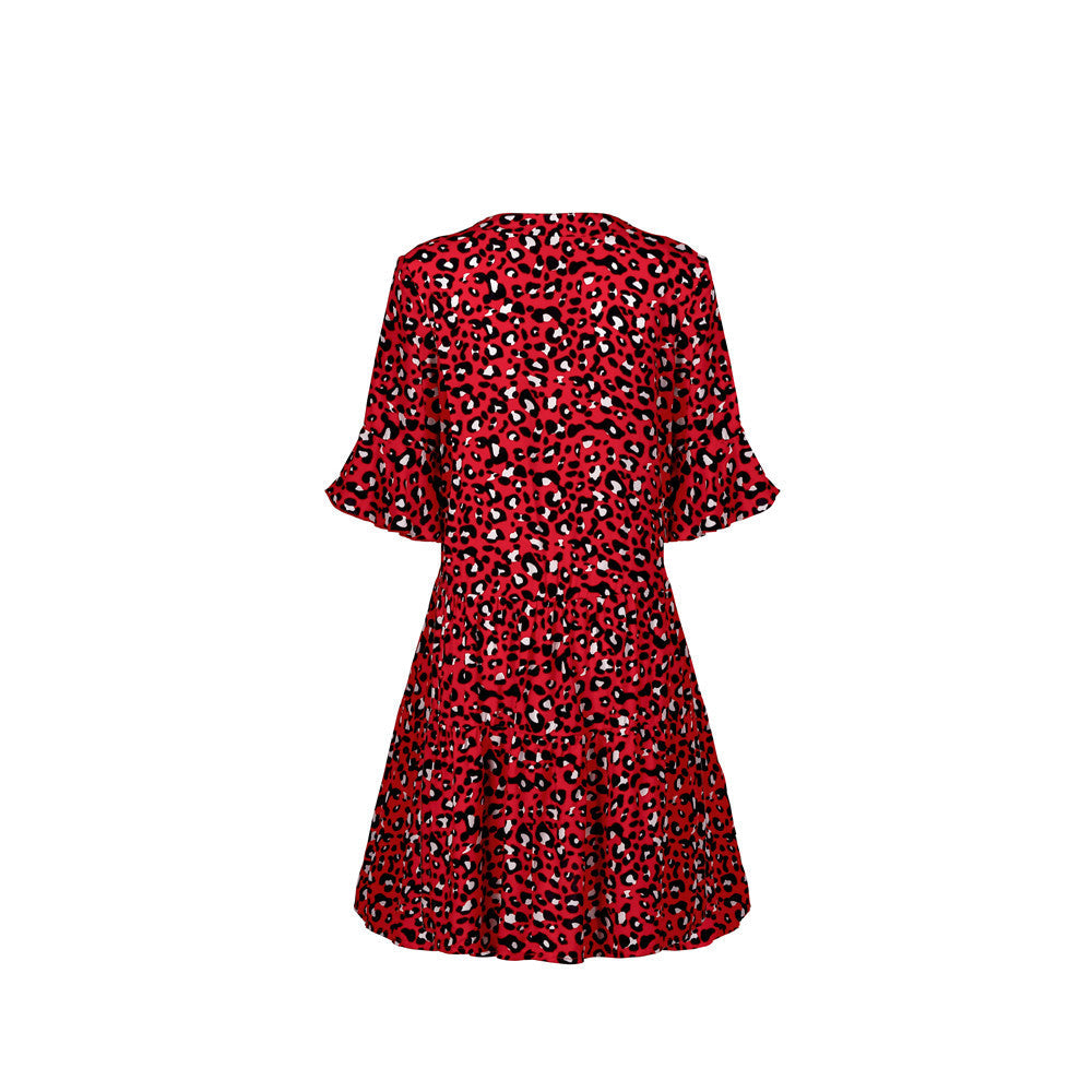Flared sleeve loose summer dress - Image 18