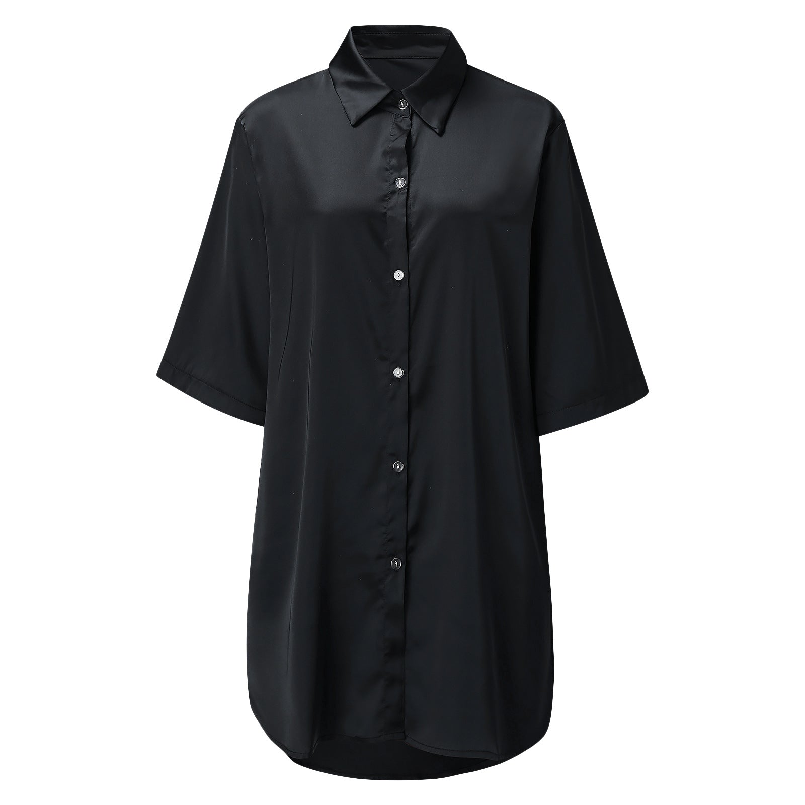 3/4 sleeve satin nightdress - Image 13