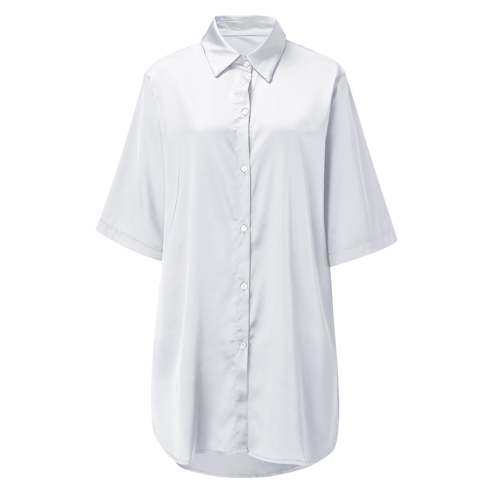 3/4 sleeve satin nightdress - Image 18