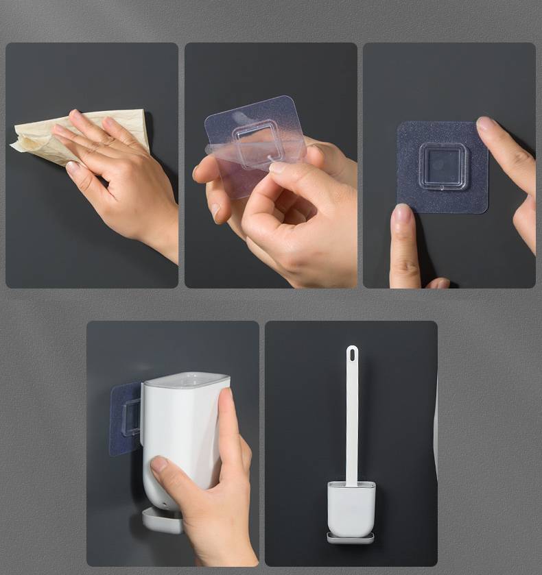Silicone toilet brush with base - Image 9