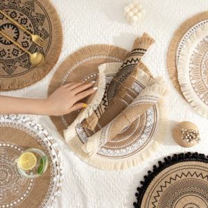 Nordic Boho style placemat set of 2 or 4