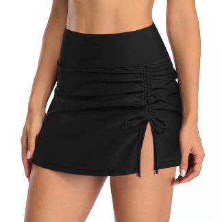 2 in 1 high waist swimming briefs & skirt