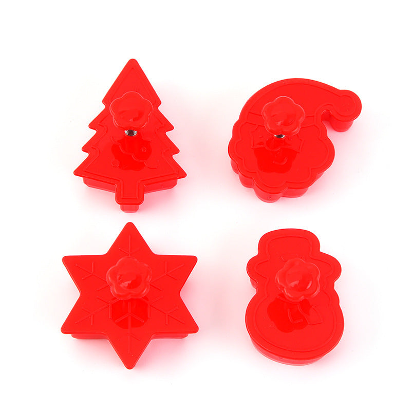 Christmas themed cookie molds set
